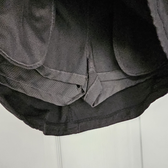 The North Face Black Running Skirt Skort Size Large Zipper Pockets Drawstring - Picture 5 of 7